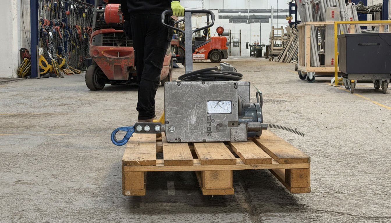 tirak-hoist-on-a-pallet