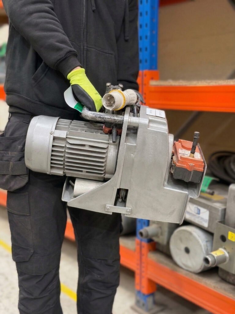 Minifor Hire. Electric Hoist ready for the lift industry