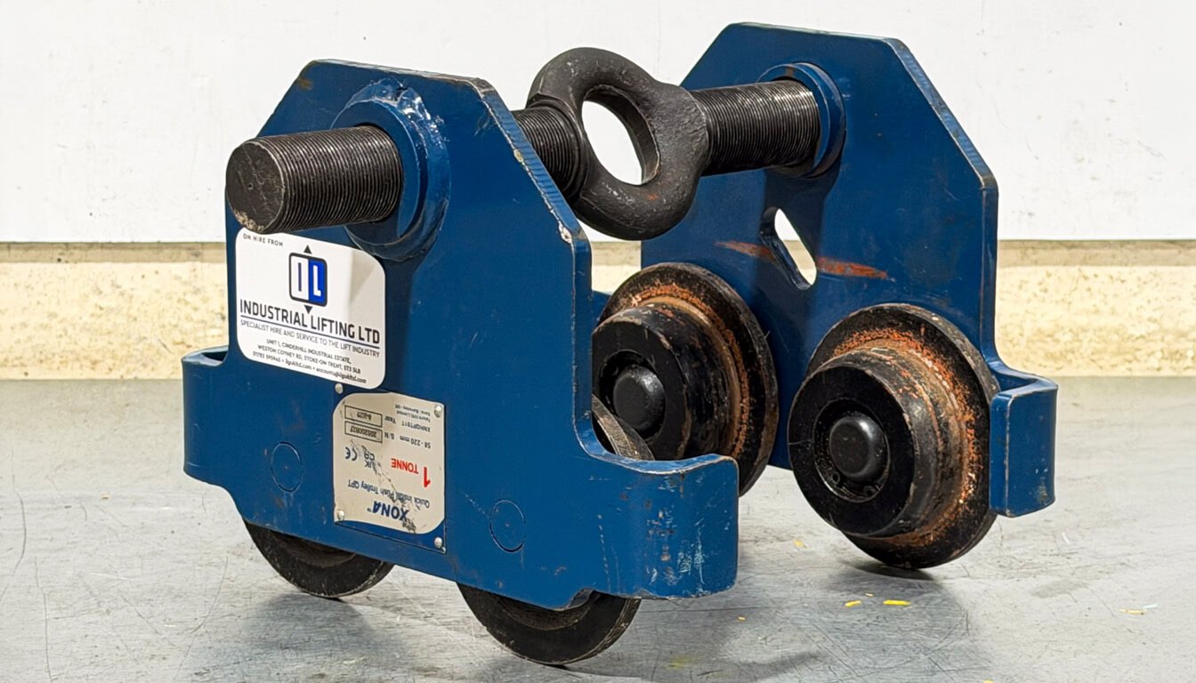 Heavy-duty beam trolley for Hire. Lifting Equipment