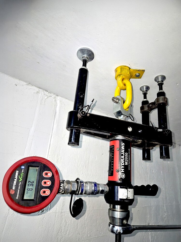 Hydrajaws - Lift Shaft Lifting Eye Installation