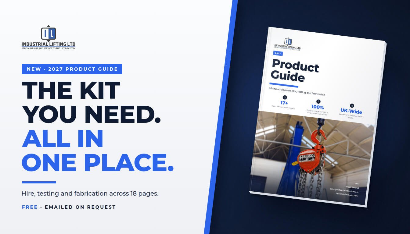 Industrial lifting equipment: the Industrial Lifting Ltd 2027 Product Guide cover